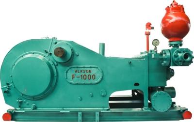 China 1000hp Horizontal Single Acting Piston Pump 140SPM Mud Pump Triplex for sale