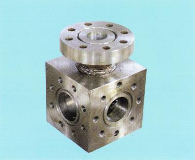 China Triplex Mud Pump Parts Five Way Connection Forging Casting for sale