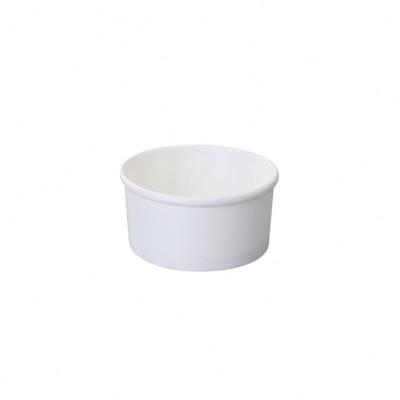 China Disposable Manufacturers Custom Logo Printed Disposable White Paper Salad Bowl for sale