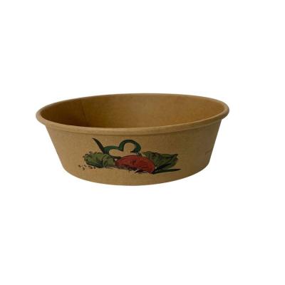 China Disposable Edible Salad Bamboo Fiber Bowl With Lid for sale