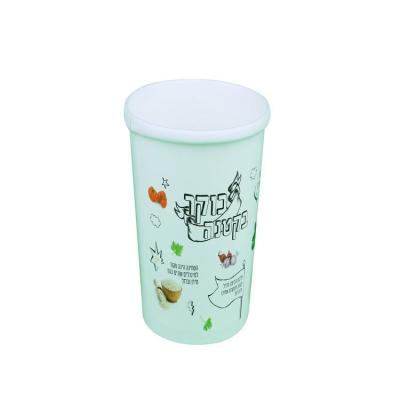 China Disposable Custom Printed Cardboard Hot Soup Paper Cups With Lids And Spoons Hot Soup Container for sale