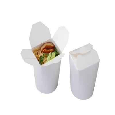 China Factory wholesale disposable food grade paper noodle box kebab container for sale