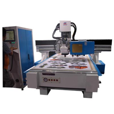 China Mechanical Design Computerized Wood Cutting Machine , CNC Cutting Machine With CCD Camera for sale