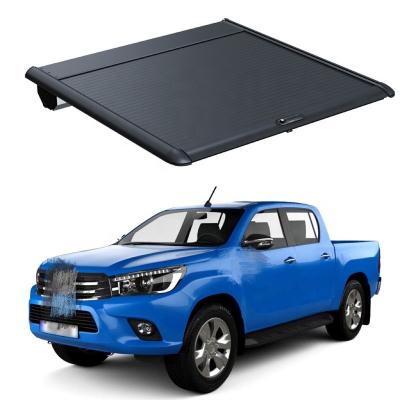 China Locking Hard Aluminum Roll Bed Pickup Truck Tonneau Cover For DMax Nissan Navara NP300 Toyota Hilux for sale