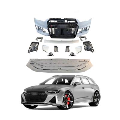 China ABS Front Rear Bumper Kits Spare Parts Car Upgrade For AUDI A6 To RS6 2017 for sale