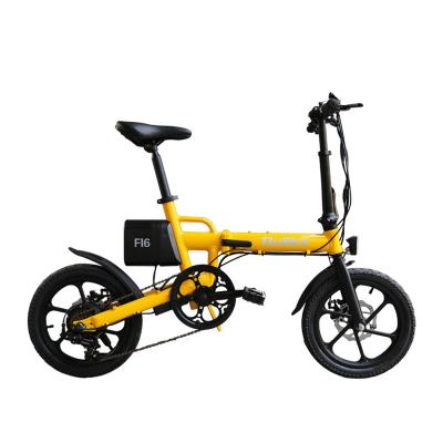 China Aluminum Alloy OEM 16inch 36v 250W 32KM/H Speed ​​City Electric Bike Fat Tire Road Bike for sale