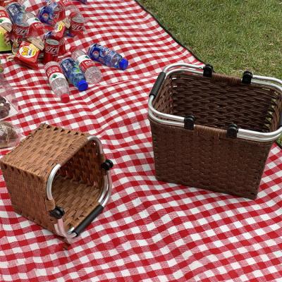 China China Manufacture Viable Trunk Strip Storage Basket Large Capacity Plastic Storage Box Goods Using Picnic Basket for sale