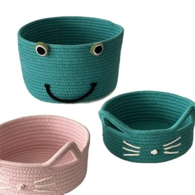 China Cheap and High Quality Viable Moses Basket Woven Storage Bucket Xxxlarge Cotton Rope for sale