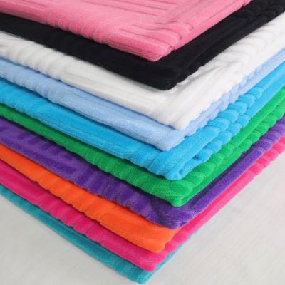 China Wholesale Pill QY Jacquard Anti Middle Weigh Super Soft 100% Polyester Velvet Fabric For Shoes for sale