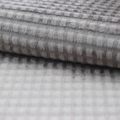 China Anti Pill QY Customized Super Soft Elastic Brushed Polyester And Spandex Velvet Fabric For Upholstery for sale