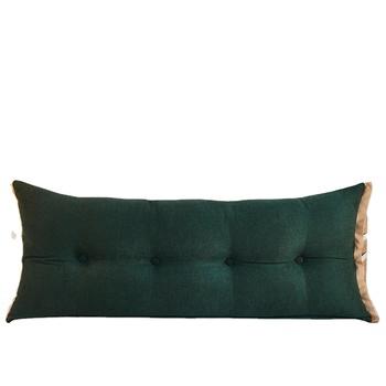 China High quality anti-static long back support green pillow for home and hotel for sale