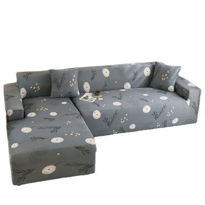 China Gray Elastic Sofa Cover Dandelion High Elastic Pattern Sofa Most Popular Customized Logo Style Outdoor Pattern Hotel for sale