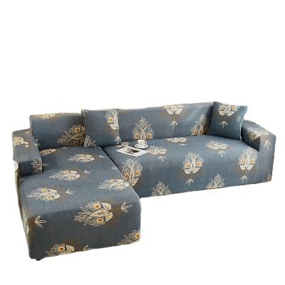 China High Gray Elastic Sofa Cover Elastic Blue Sofa Most Logo Style Outdoor Pattern Hotel Customized Popular for sale