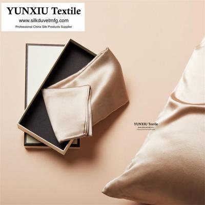 China Non-toxic color organic silk pillowcase for hair goods and luxury double side 19mm for sale