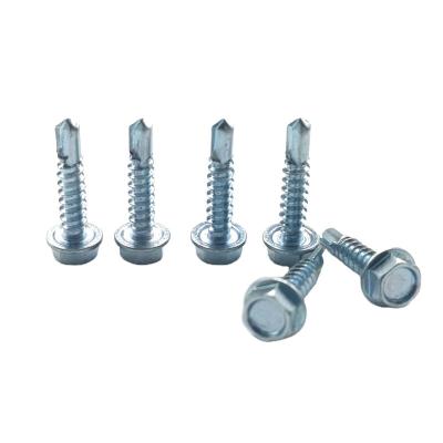 China Cheap and high quality hex head most useful flat head self covering drilling screws for sale