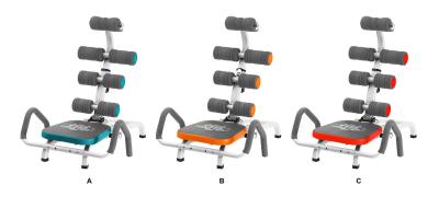 China PE AS SEEN ON TV Twistable Ab Exercise Equipment Prime Fitness , Home Gym Exercise Equipments for sale