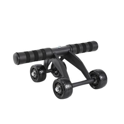 China Strength Training AS SEEN ON TV Steel Tube Integrated Gym Trainer Double Abdominal Roller Wheel for sale