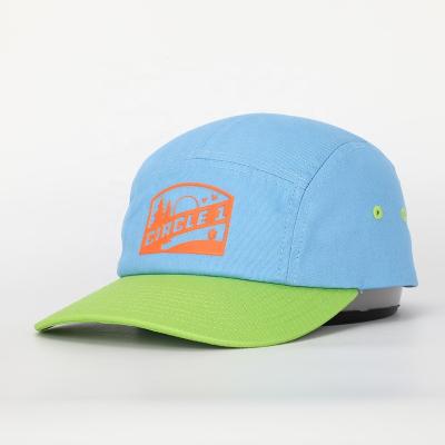 China Wholesale Custom High Quality COMMON Five Panel Cotton Camp Hat, Running Camper Gorras, Logo Camping Sports Rubber Hat for sale