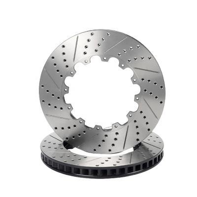 China HT250 /G3000 Auto Racing Fully Floating Brake Disc Universal Disc Brake Rotors and Pads Drilling Brake Pad  for Toyota Japanese Car for sale