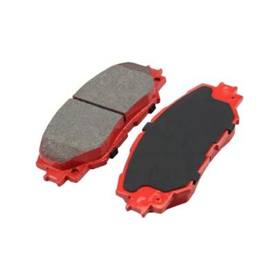 China Automotive Brake System Support Customization Slotted Ceramic Brake Pads for Volvo Red Flag H9 VW Touareg Nissan Qijun Geely Emgrand GLGS for sale