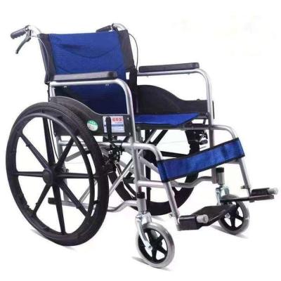 China Breathable Fabric Cushion Tianjin Producer Chrome Frame Folding Steel Manual Wheelchair for sale