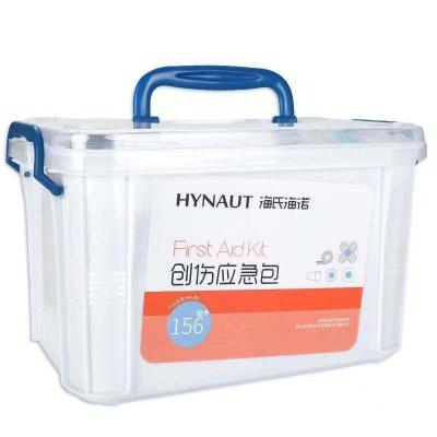 China Office First Aid Box Plastic Medical Case Storage First Aid Kit 156 components durable for sale