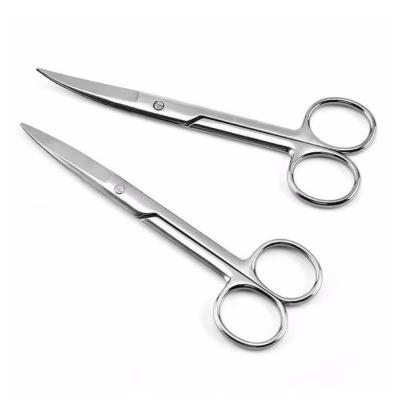 China 18cm Disposable Stainless Steel Scissors for Properties Surgical Medical Instruments for sale