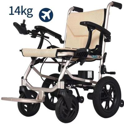 China Intelligent Electromagnetic Brake Affordable Foldable Steel Power Electric Wheelchair for sale