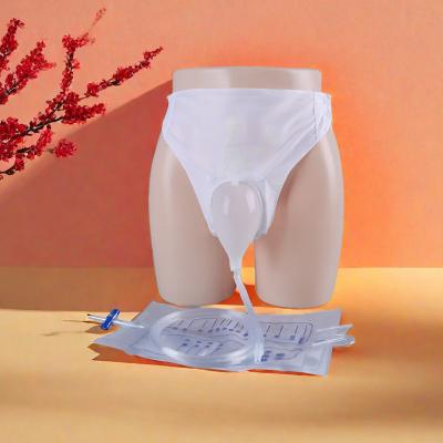 China CE Certified Plastic Urinal Collection Double Hanger Meter Urine Bag for All Seasons for sale