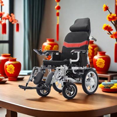 China Class II Steel Power Wheel Chair Walker Folding Electric Wheelchairs for The Disabled for sale