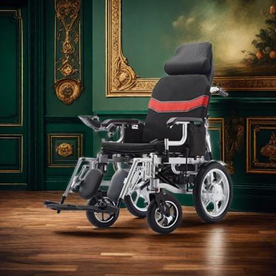 China Steel Battery Rollator for Elderly Care Dual Function Wheelchair and Commode for sale