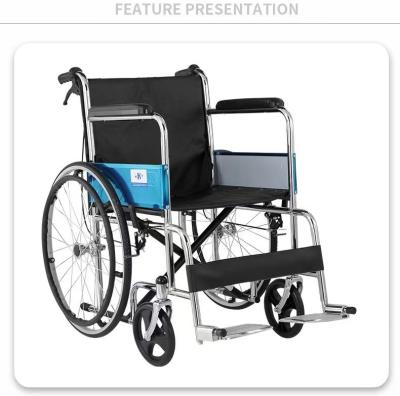 China Diseño Manual silla de ruedas plegable para médicos Si una sola vez No personas con discapacidad negras en venta