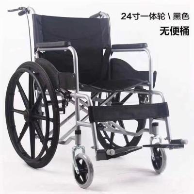 China Piso de neumáticos sólidos y tejido transpirable silla de ruedas plegable bicicleta de mano para médicos en venta