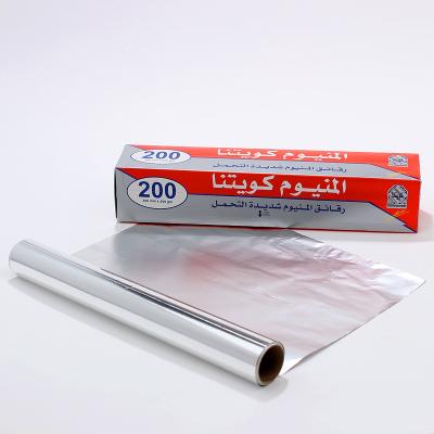 China Food Aluminum Foil Roll Rewind Aluminum Foil Sheet Disposable Baking Paper Roll For Kitchen for sale