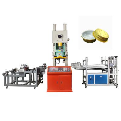 China Wooden Aluminum Foil Take Out Containers Making Machine Aluminum Foil Food Container Making Machine Small for sale