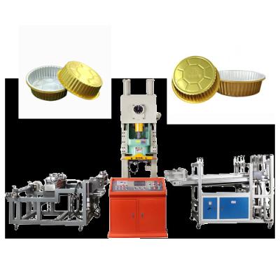 China Wooden High Speed ​​Low Price 80T Automatic Aluminum Foil Container Making Punching Machine for sale