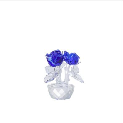 China Europe Creative Countertop Decoration Crystal Home Furniture New Crystal Rose for sale