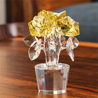 China Wedding Keepsake Wedding Table Centerpieces for Flower Stand Flower Base and Wedding Decorations Item K9 Crystal Flower Crafts for sale