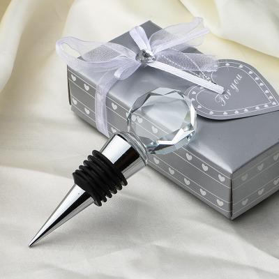 China Europe Business Hotel Supplies Crystal Diamond Bottle Stopper for sale