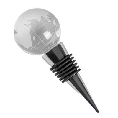 China Europe Fashion Creative Weddings Favor Reusable Crystal Zinc Alloy Wine Bottle Stopper Gifts for sale