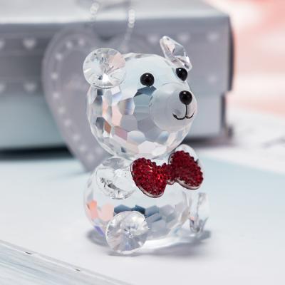 China Europe Valentine's Day Gift Best-Selling Crystal Opens Exquisite Crystal Bear for sale