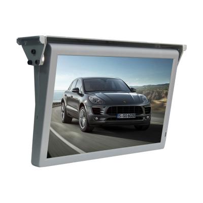 China 19inch Car Roof Monitor Stereo Roof Mount LCD Ceiling Mount Flip Down Screen Overhead Multimedia Video Display for sale