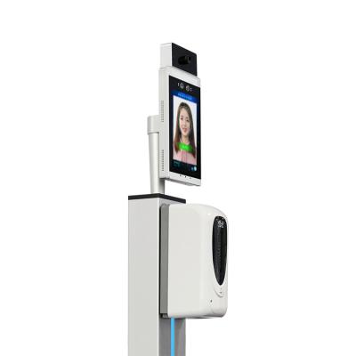 China Support Face Recognition Body Temperature Measuring Thermal Scanner Machine With Attendance System For School for sale