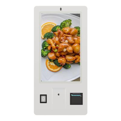 China 2021 new airport self checkout kiosk payment ordering touch screen checkout kiosk QR code scanner for sale