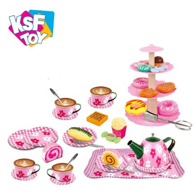 China 2021 High Simulation New Arrival Educational Games Pretend Game Party Toy Tea Set For Kid for sale