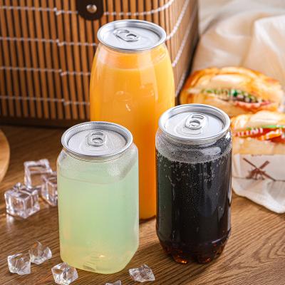 China Hot Selling 250ml 350ml 400ml 500ml 650ml 750ml PET Clear Plastic Bottle Beverage Can Drink Soda Coffee Beverage Box for sale