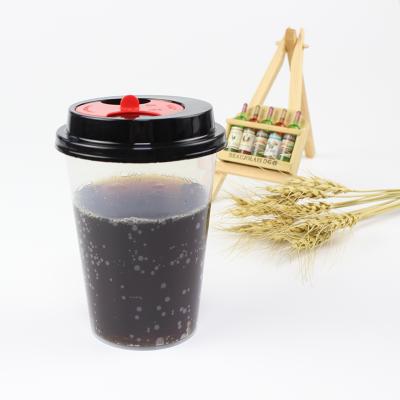 China 500ml Sustainable Plastic SAMPLE Cup Beverage Milk Tea Clear PP Disposable Cups & Saucers, Cups & Saucers 7-15 Days After Deposit FREE CN; FUJ for sale