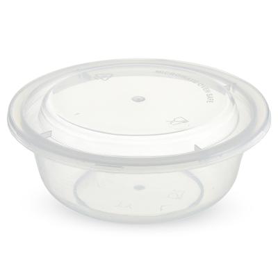 China 100% eco-friendly & food grade pp material round shape leak proof plastic disposable snack container FREE SAMPLE snack container for sale