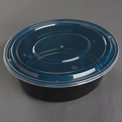 China Good Toughness Microwavable and Airtightnesss Thicker Oval Shape 3000ml Pot Airline Hot Food Container for sale