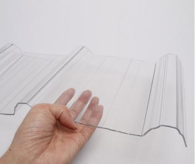 China Flexibles, klares Polycarbonat-Wellblech für Gewächshausdächer zu verkaufen